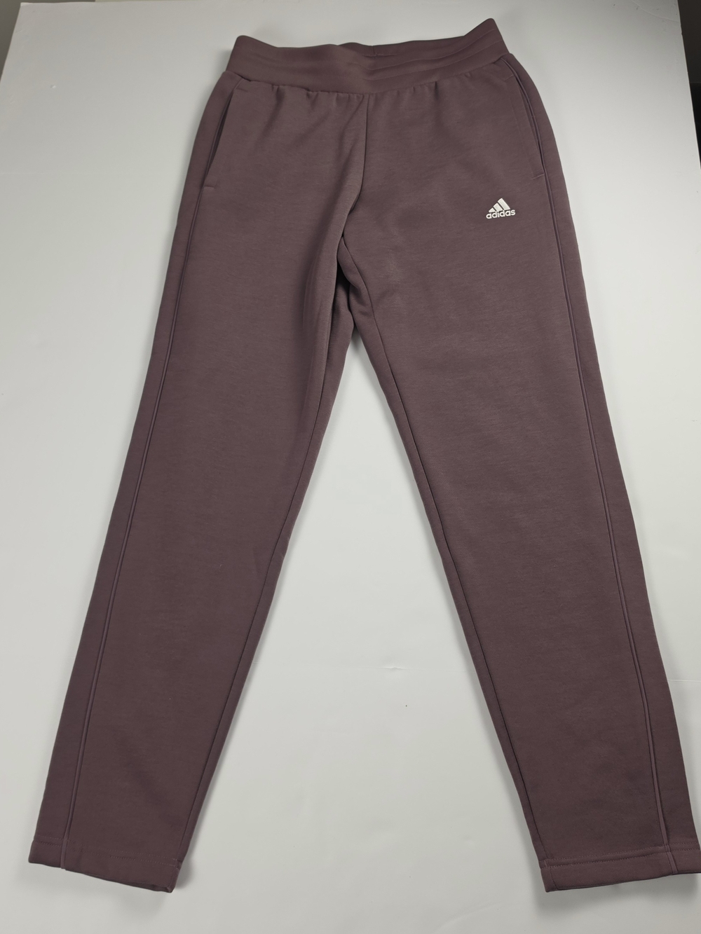 adidas Women’s Relaxed Fit Tapered Legs Fleece Pants - Shadow Fig - Size S
